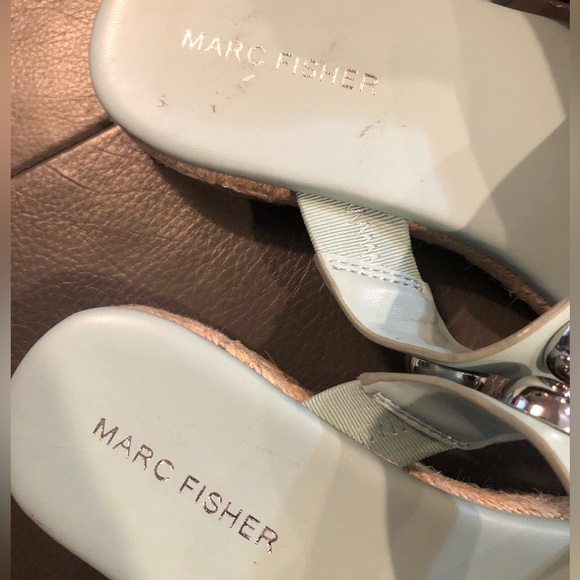 Marc Fisher || NWOB || Prisca Ornament Espadrille Slide Sandal - Picture 2 of 6